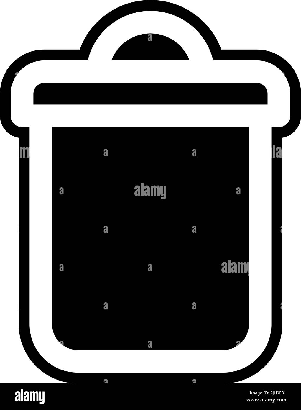 Contact us trash bin . Stock Vector