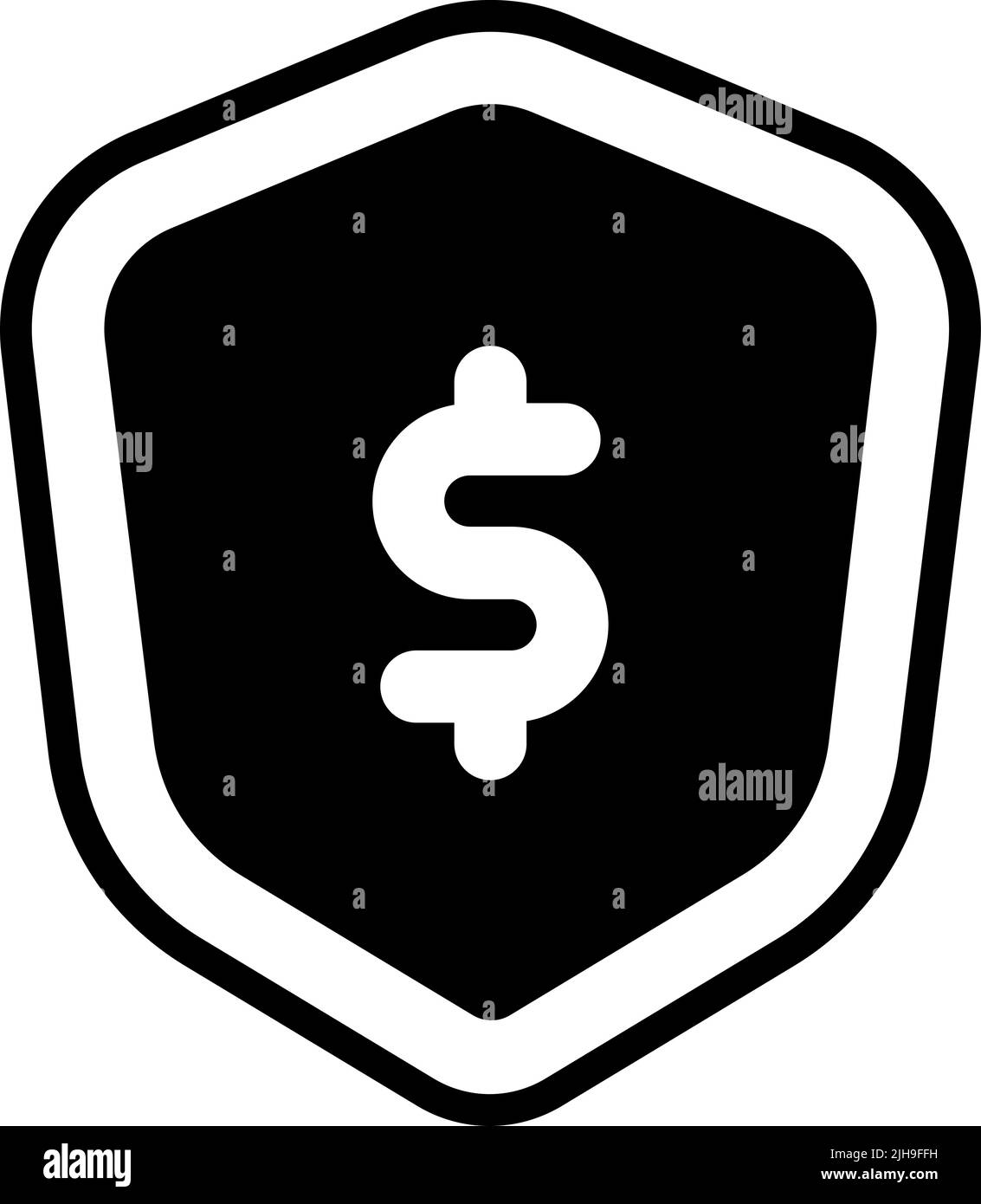 Economy shield . Stock Vector