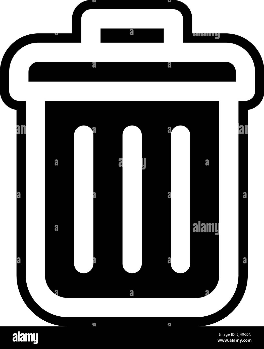 Contact us trash bin . Stock Vector