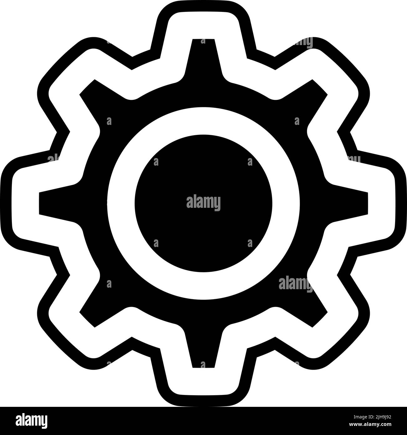 Find job user interface gear . Stock Vector
