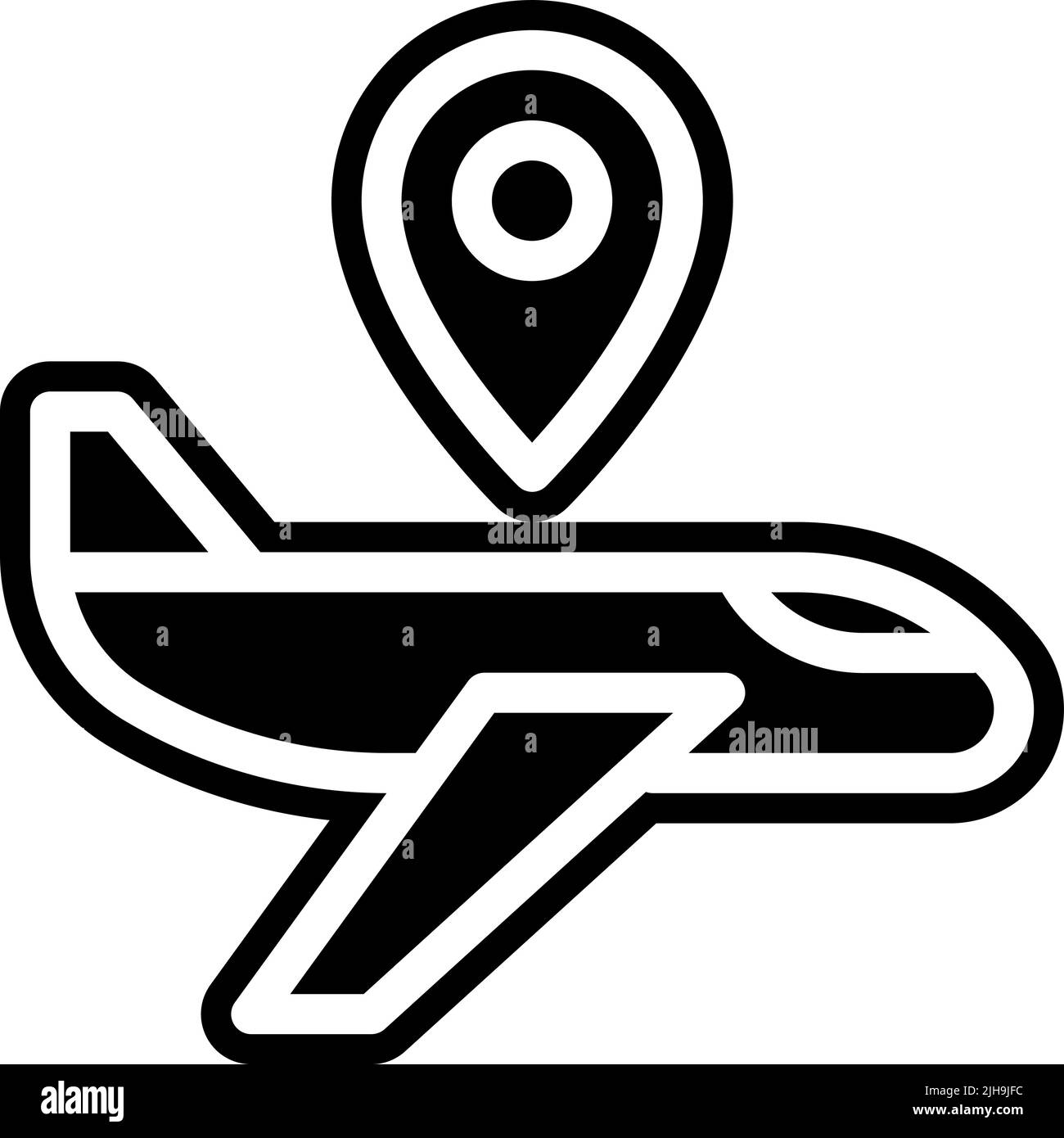 Logistic delivery airplane . Stock Vector