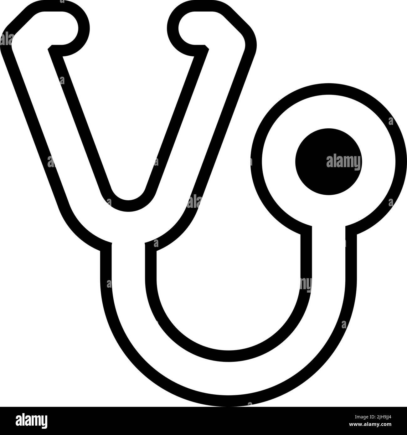 Medical stethoscope Stock Vector Image & Art - Alamy