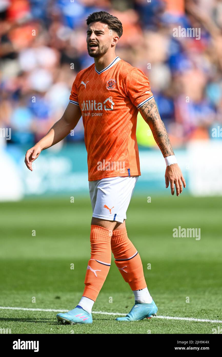 Owen Dale 7 of Blackpool during the game Stock Photo Alamy