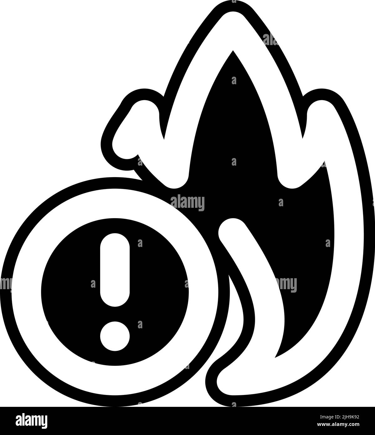 Smarthome fire alarm . Stock Vector