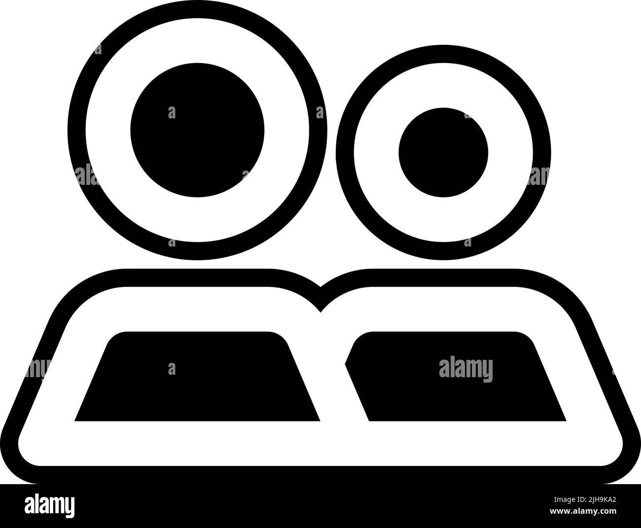 Find job user interface team . Stock Vector