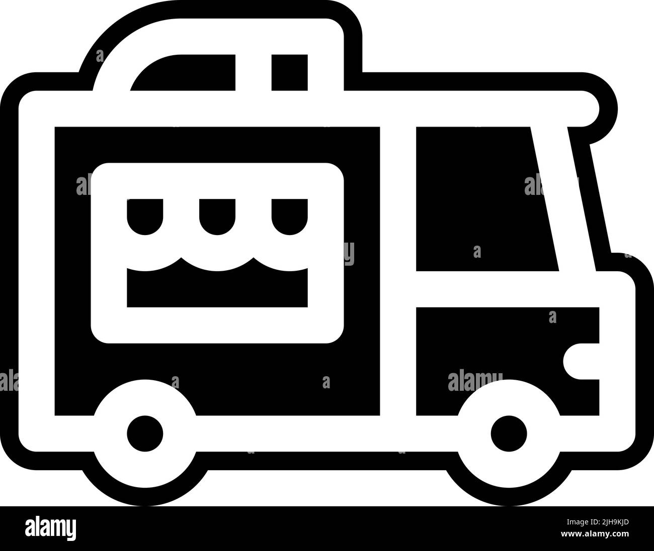 Street market food truck . Stock Vector