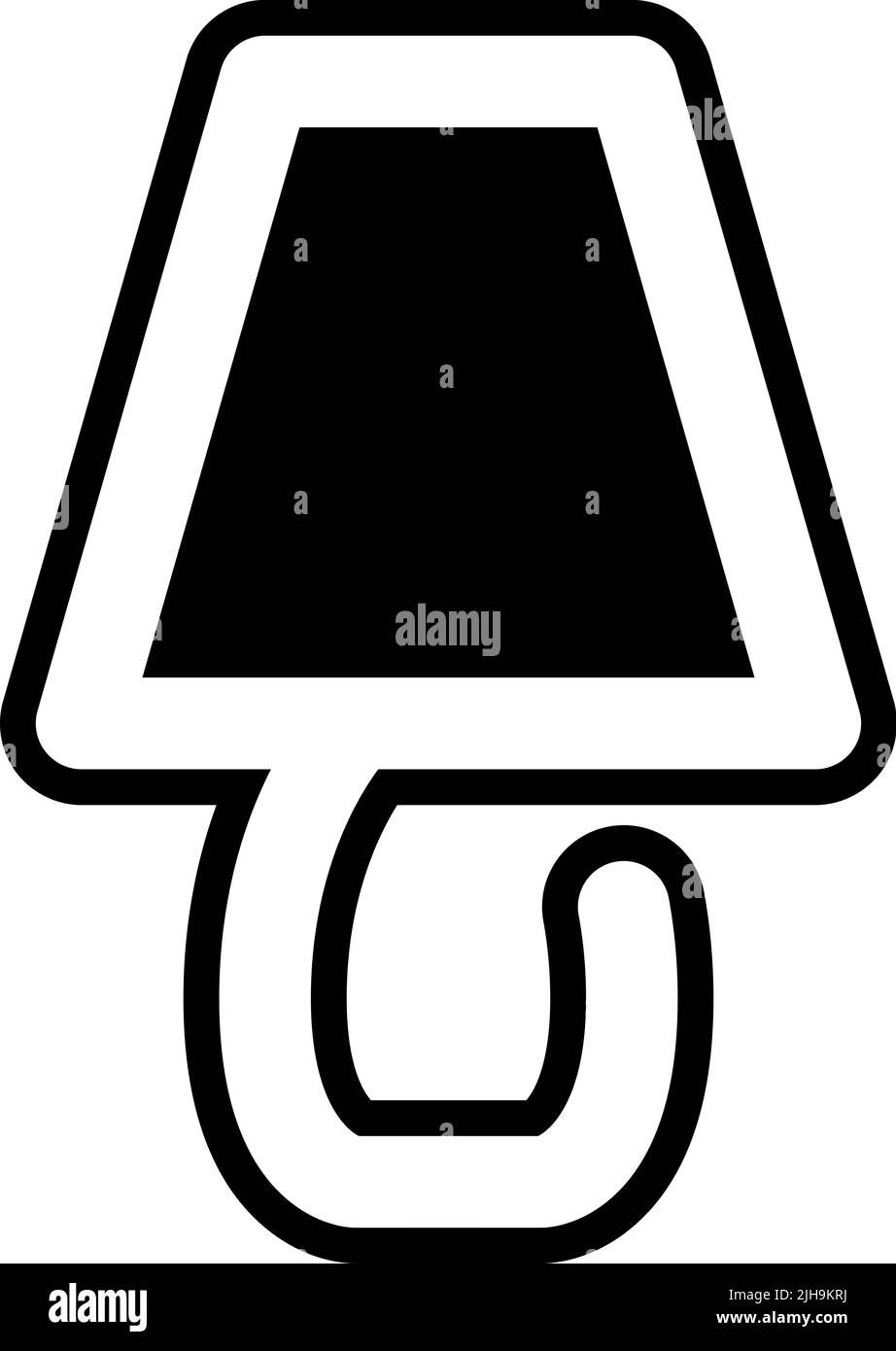 Smarthome table lamp . Stock Vector