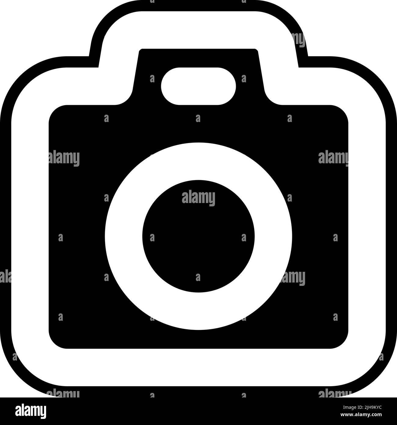 Summer beach holidays camera . Stock Vector