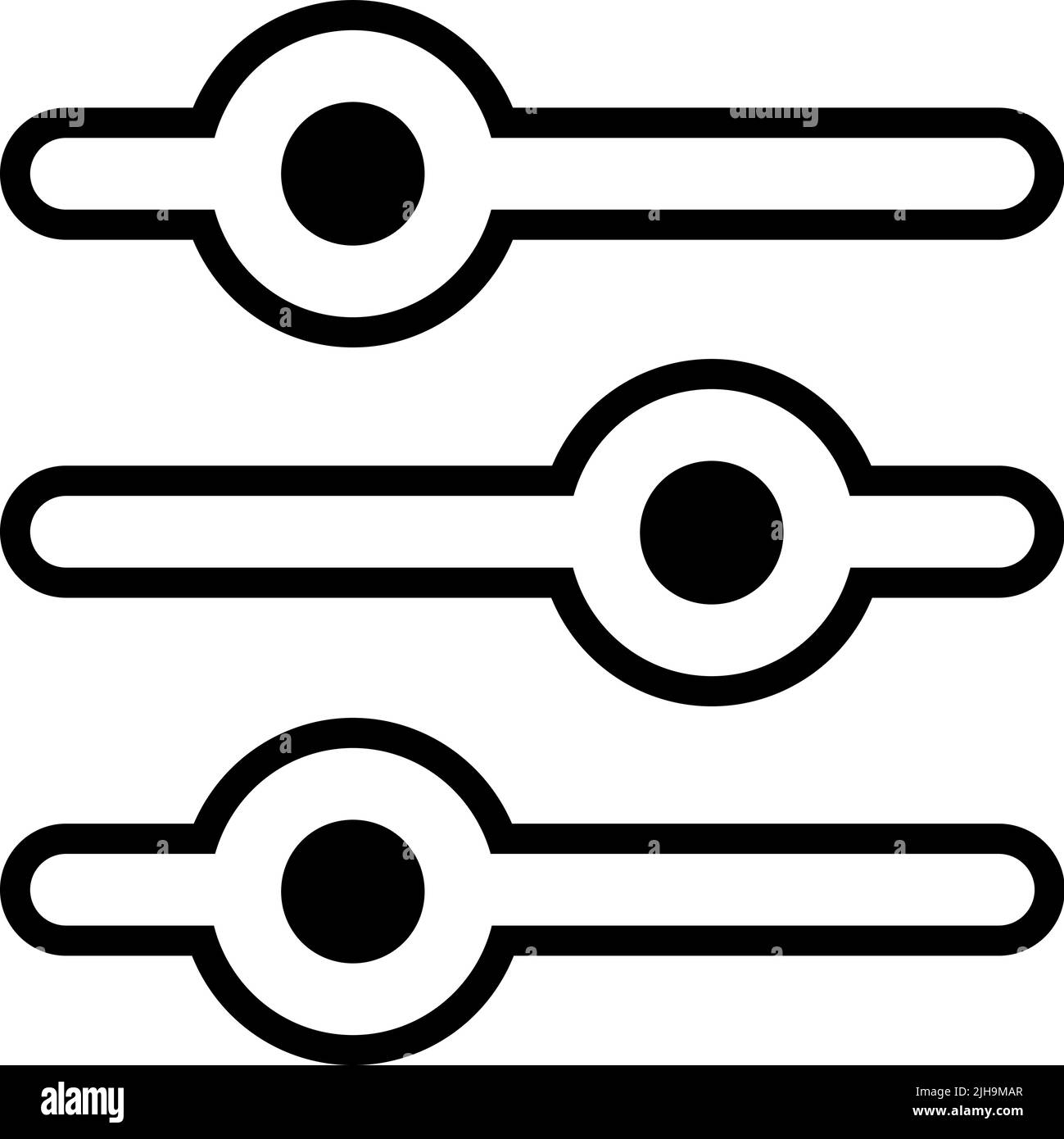 Ui basic adjust . Stock Vector