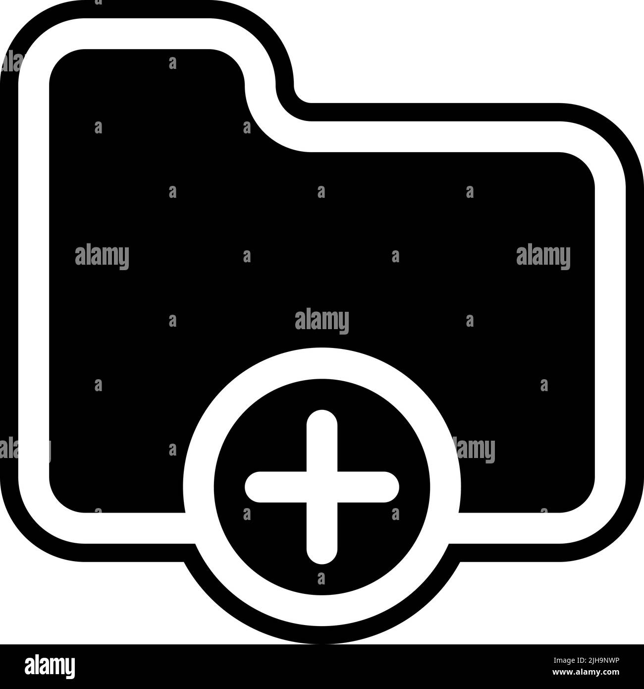 User experience add folder . Stock Vector