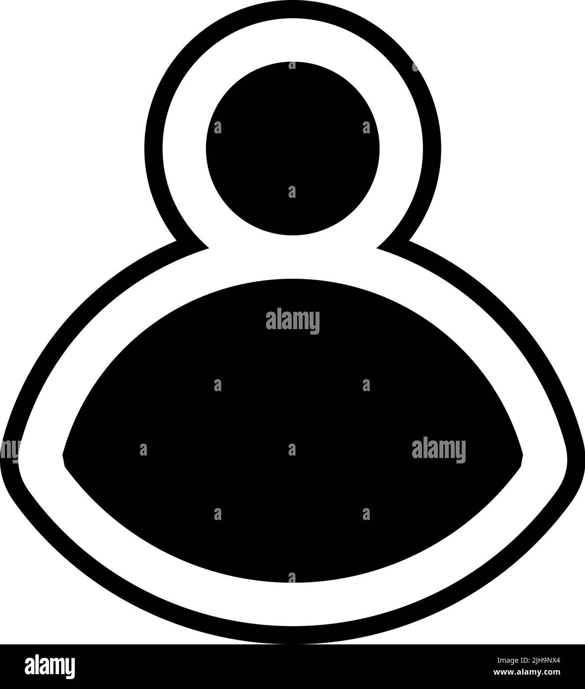 Ui basic user . Stock Vector