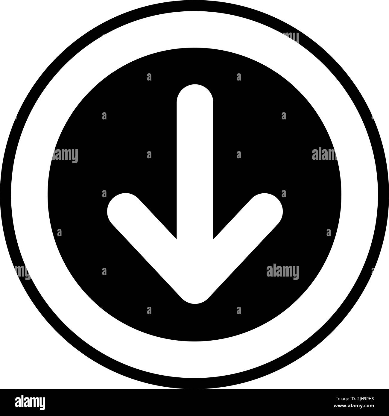 User interface down arrow Stock Vector Image & Art Alamy