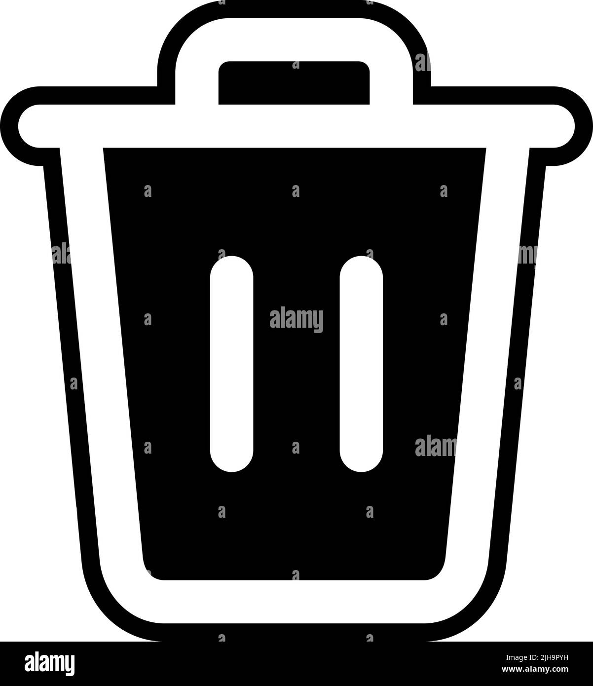 Ui basic delete . Stock Vector
