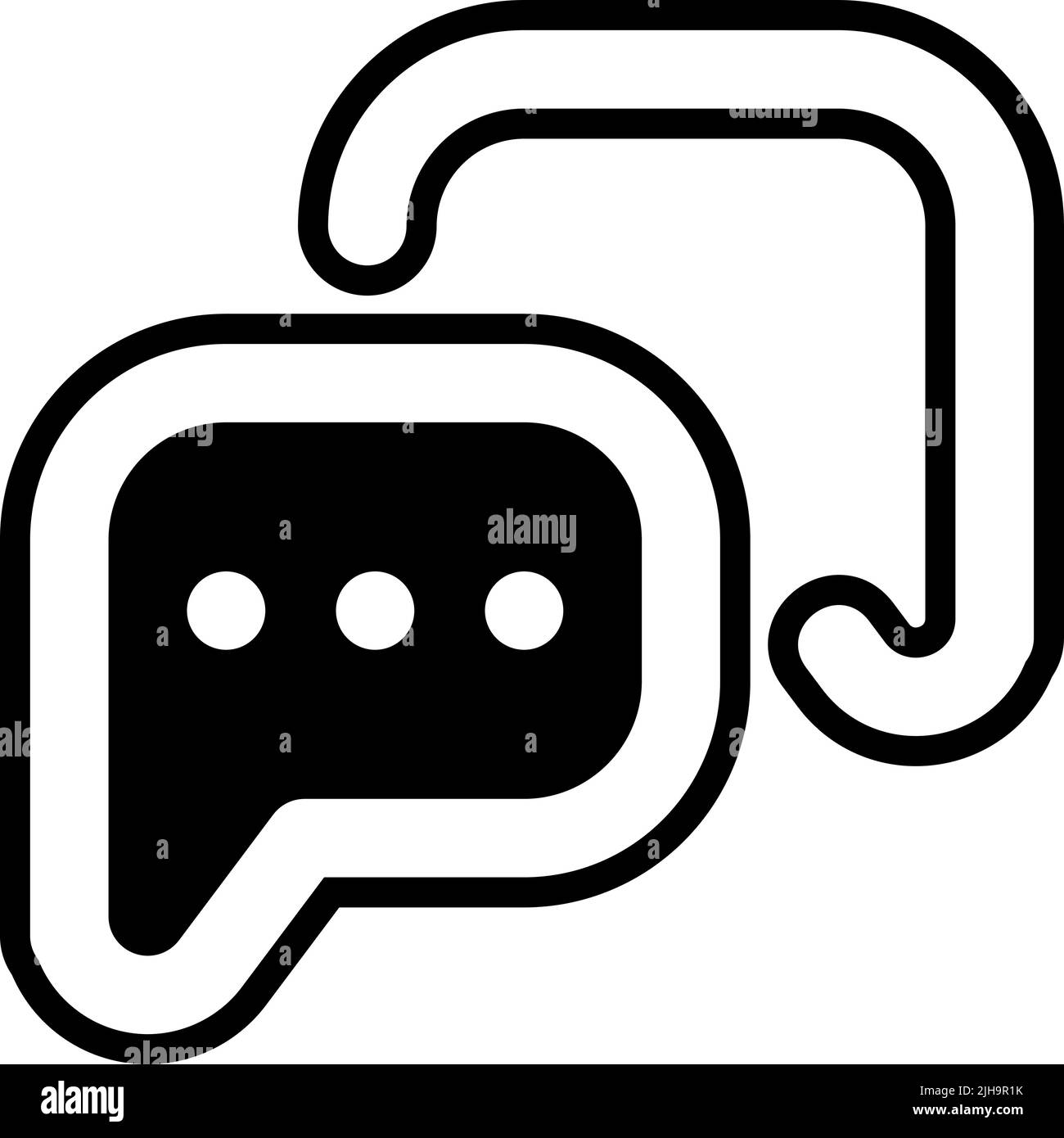 User interface chat . Stock Vector