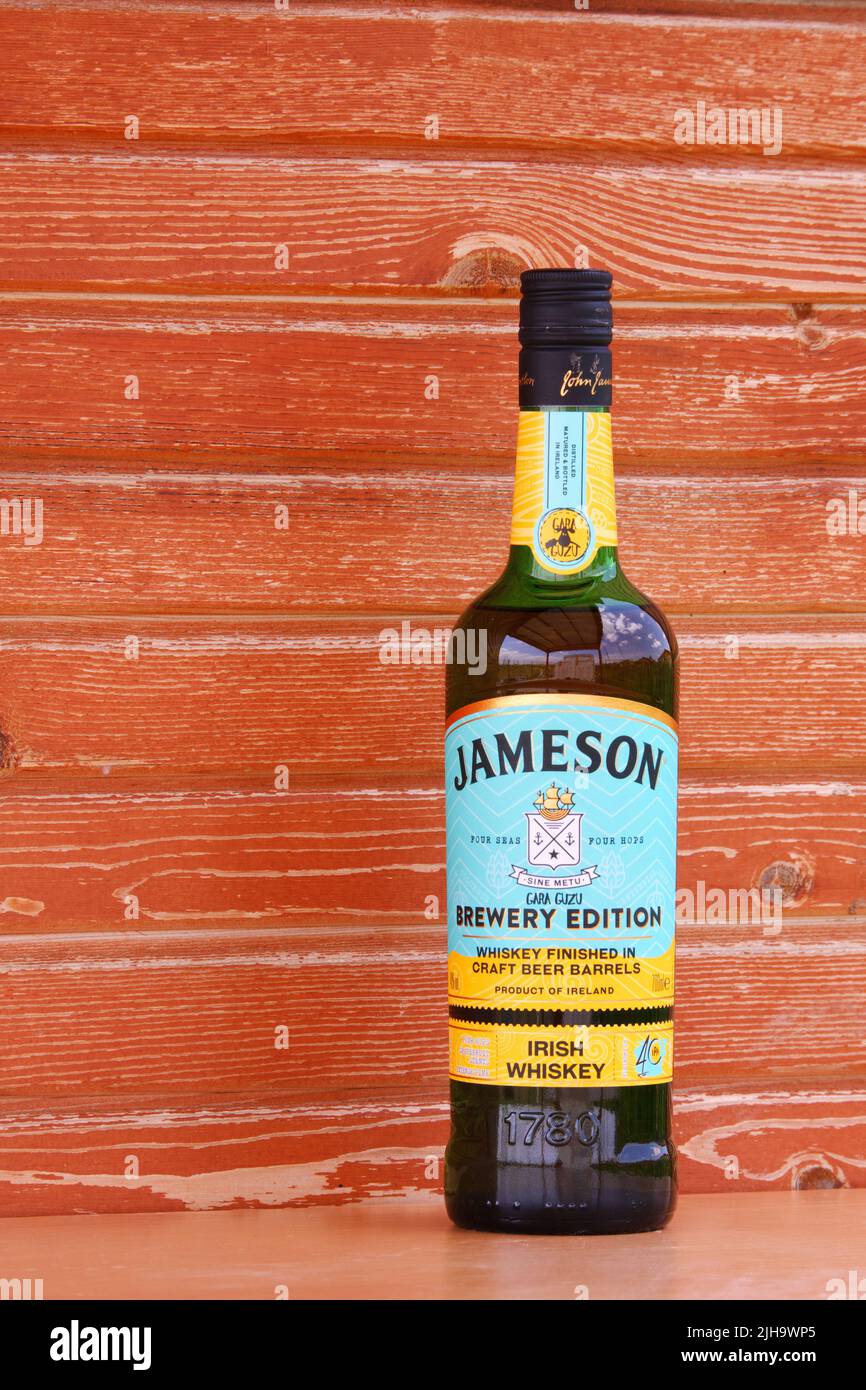 Special Brewery Edition of Irish whiskey "Jameson" finished in Turkish