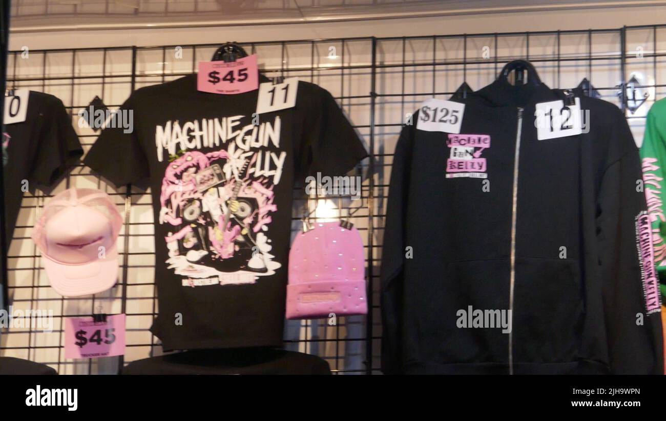 Inglewood, California, USA 13th July 2022 Machine Gun Kelly and Avril