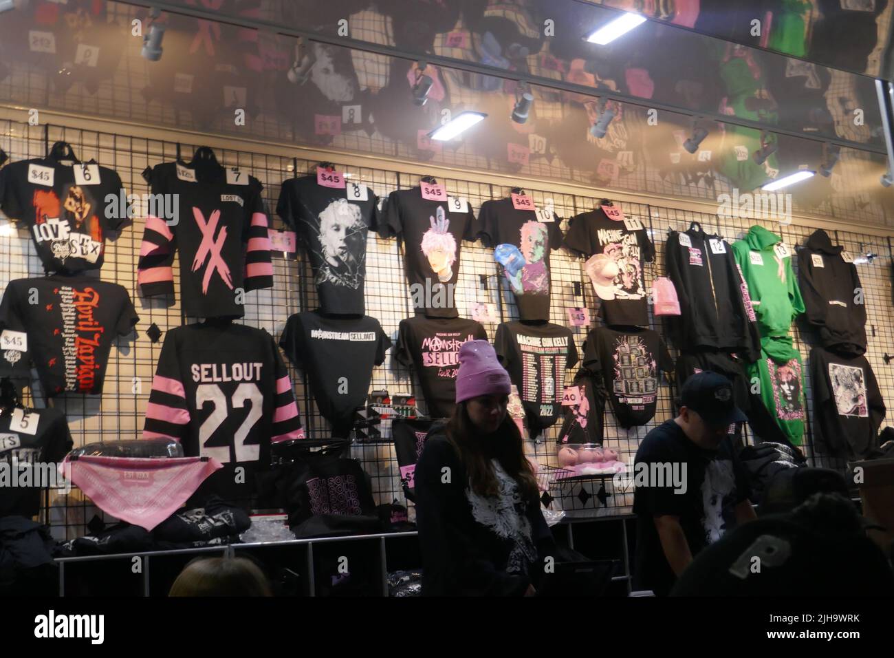 Inglewood, California, USA 13th July 2022 Machine Gun Kelly and Avril