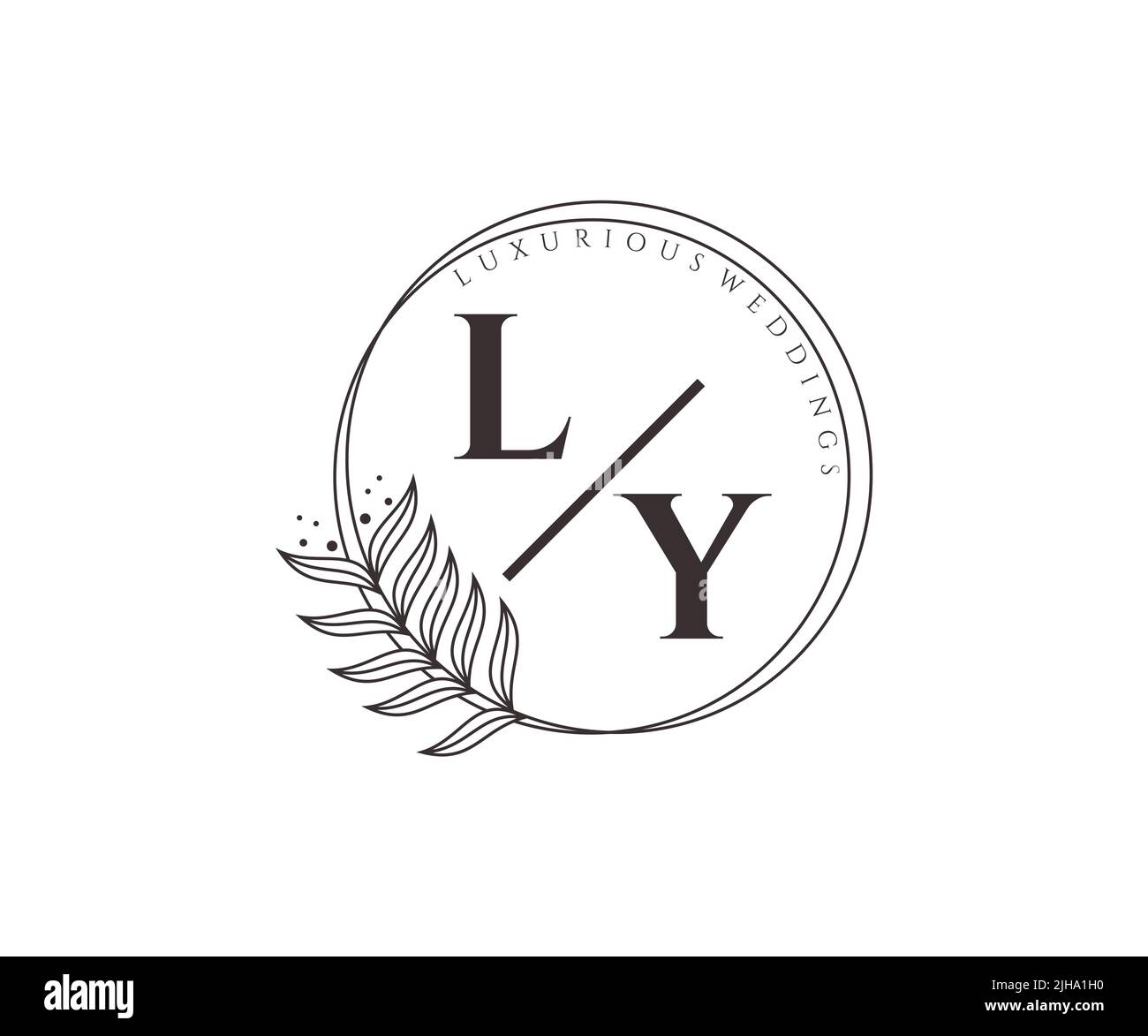 Wedding Monogram YL  Branding & Logo Templates ~ Creative Market