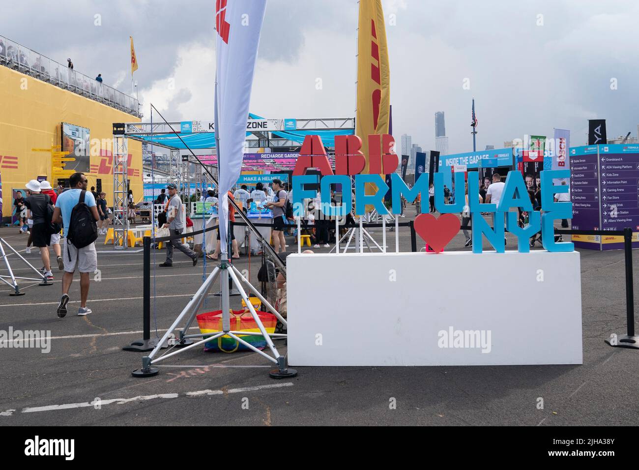 New York, NY July 16, 2022 Atmosphere on the grounds of Formula E