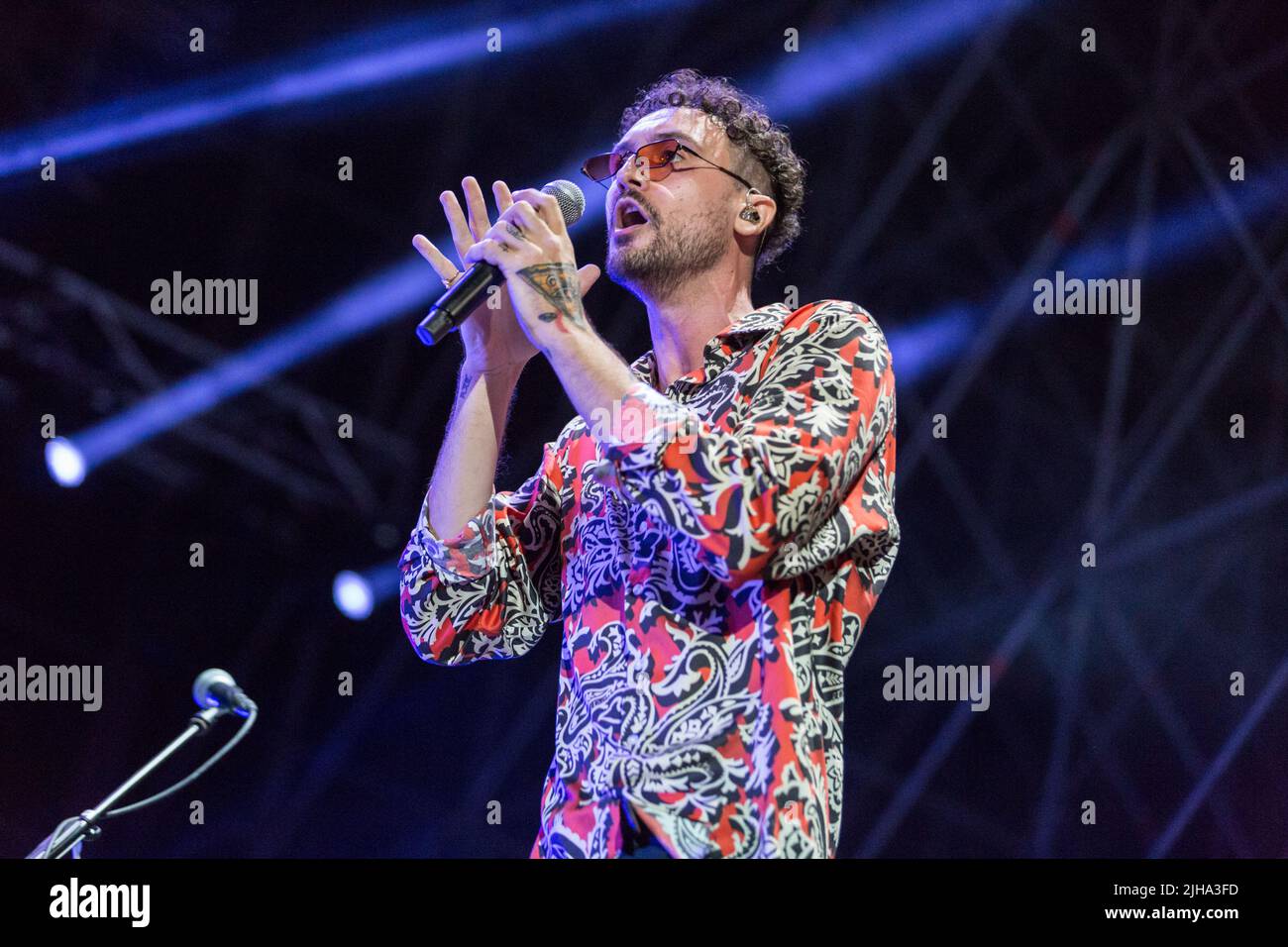 July 15, 2022, roma, Italy: roma, Italy, rock in roma, July 15, 2022, Carl  Brave during Carl Brave - tour 2022 - Italian singer Music Concert. (Credit  Image: © Simona Scarano/LPS via ZUMA Press Wire Stock Photo - Alamy