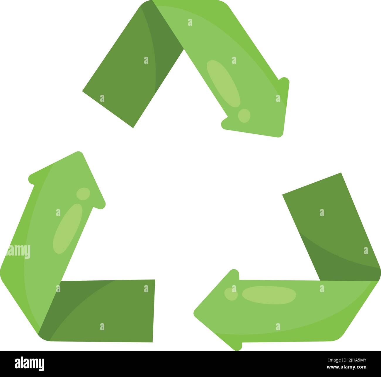 green recycle arrows symbol icon Stock Vector Image & Art - Alamy