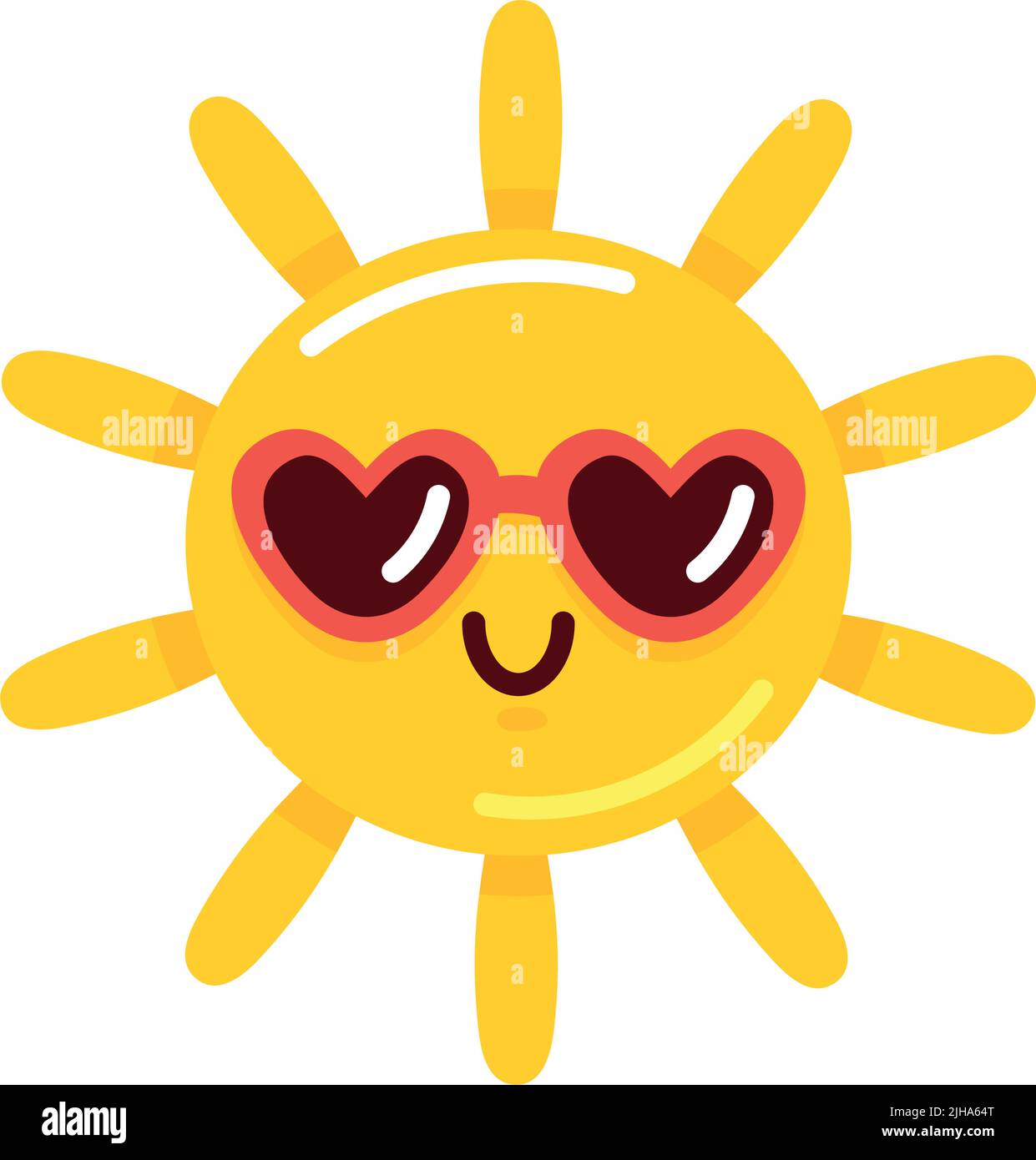 sun wearing sunglasses emoji icon Stock Vector Image & Art - Alamy