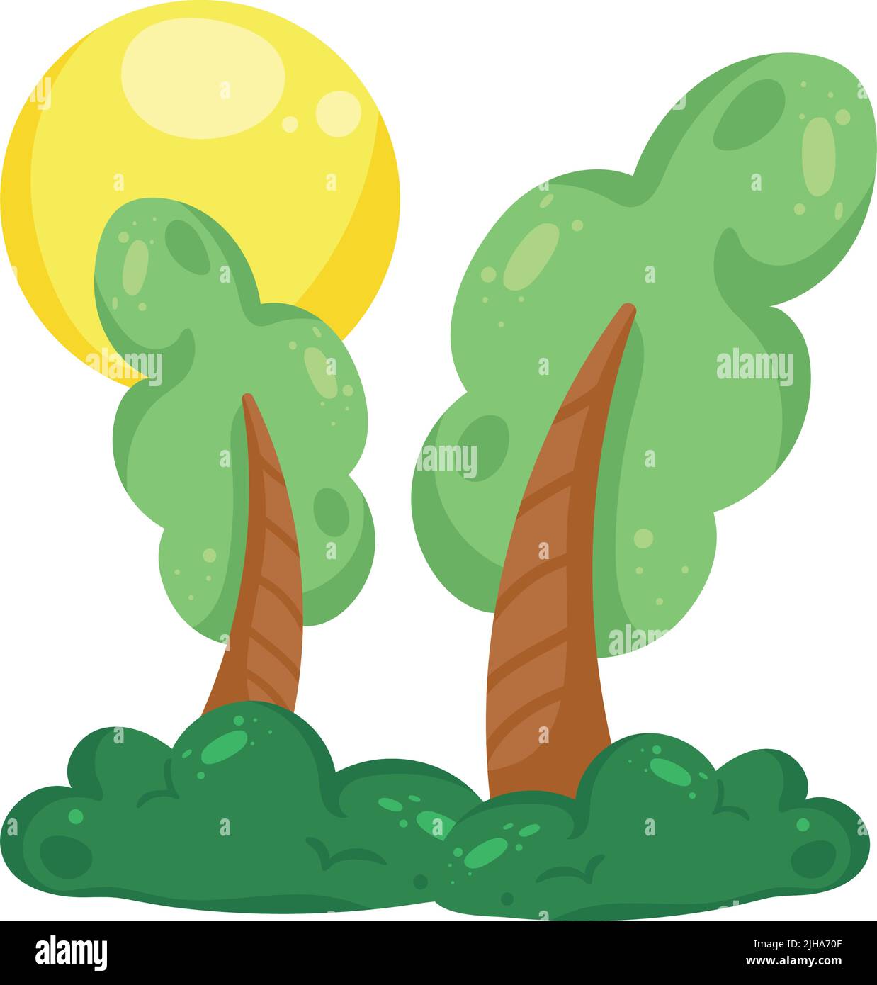 forest trees plants landscape scene Stock Vector Image & Art - Alamy