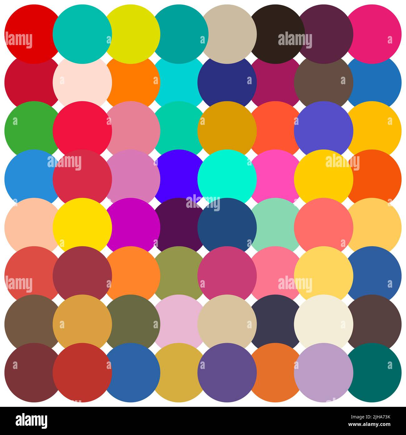 Color palette with various samples. Light background. Paint