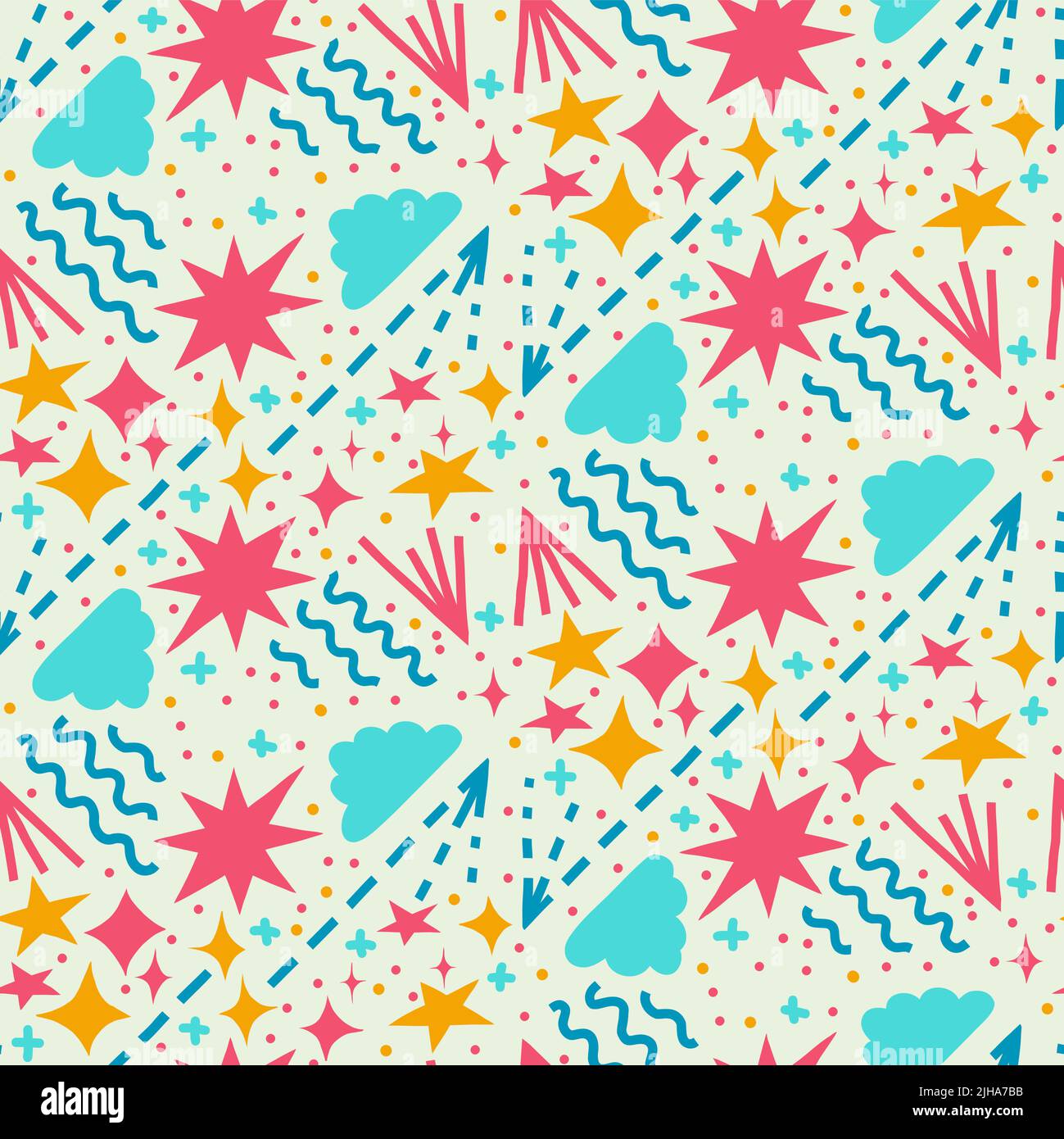 Abstract hand drawn seamless pattern Stock Vector
