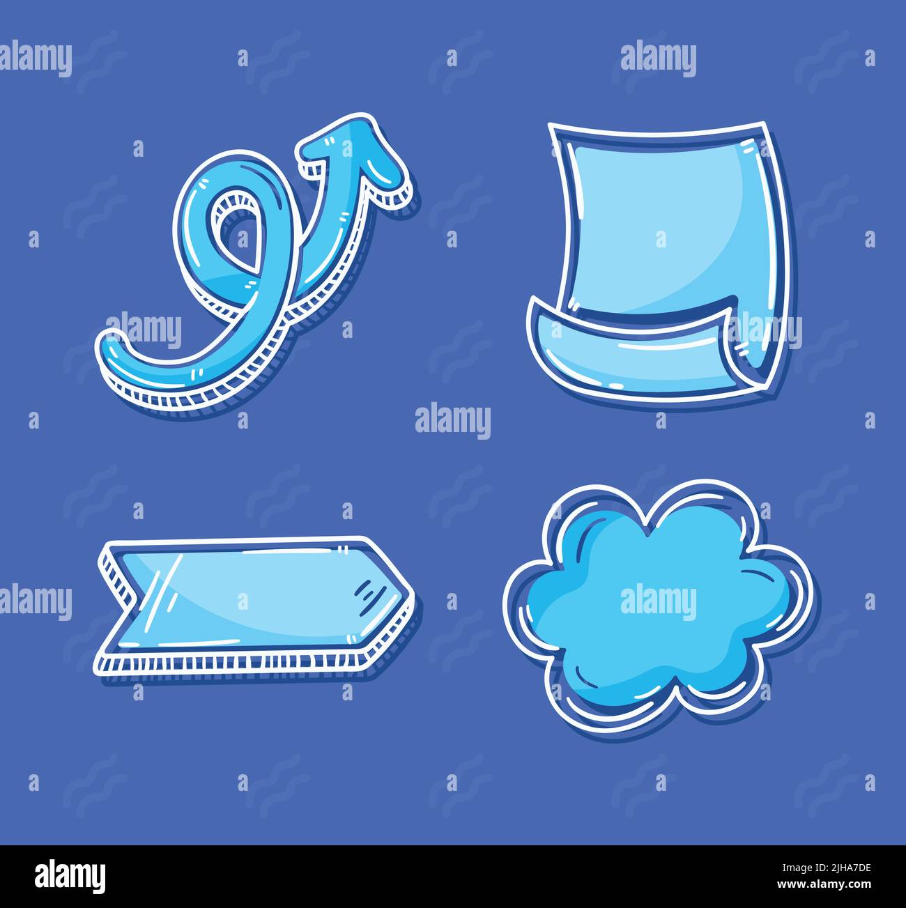 notes and daily set four icons Stock Vector Image & Art - Alamy