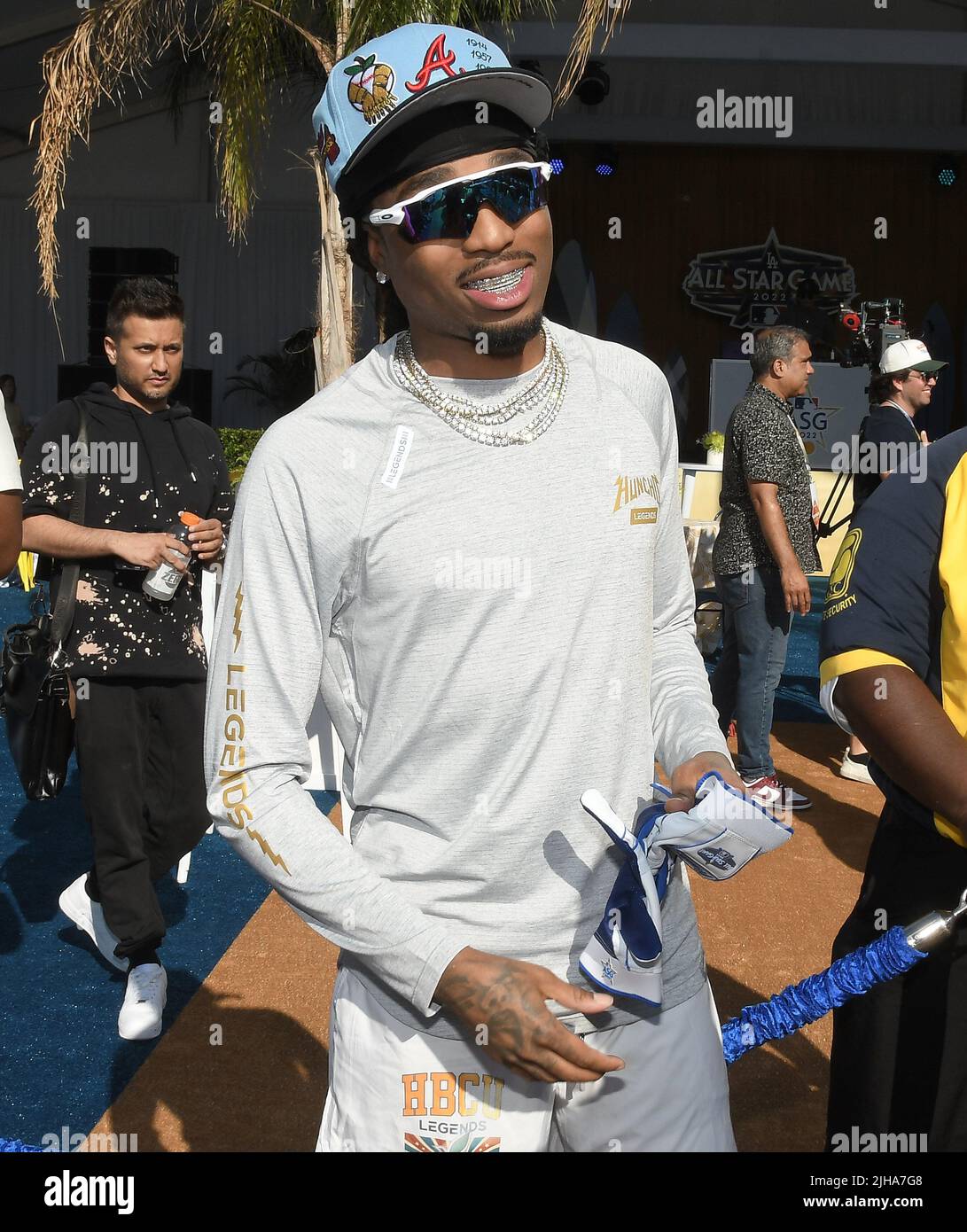 Los Angeles, USA. 16th July, 2022. Jerry Lorenzo at the 2022 MLB All-Star  Celebrity Softball Game Media Availability held at the 76 Station - Dodger  Stadium Parking Lot in Los Angeles, CA