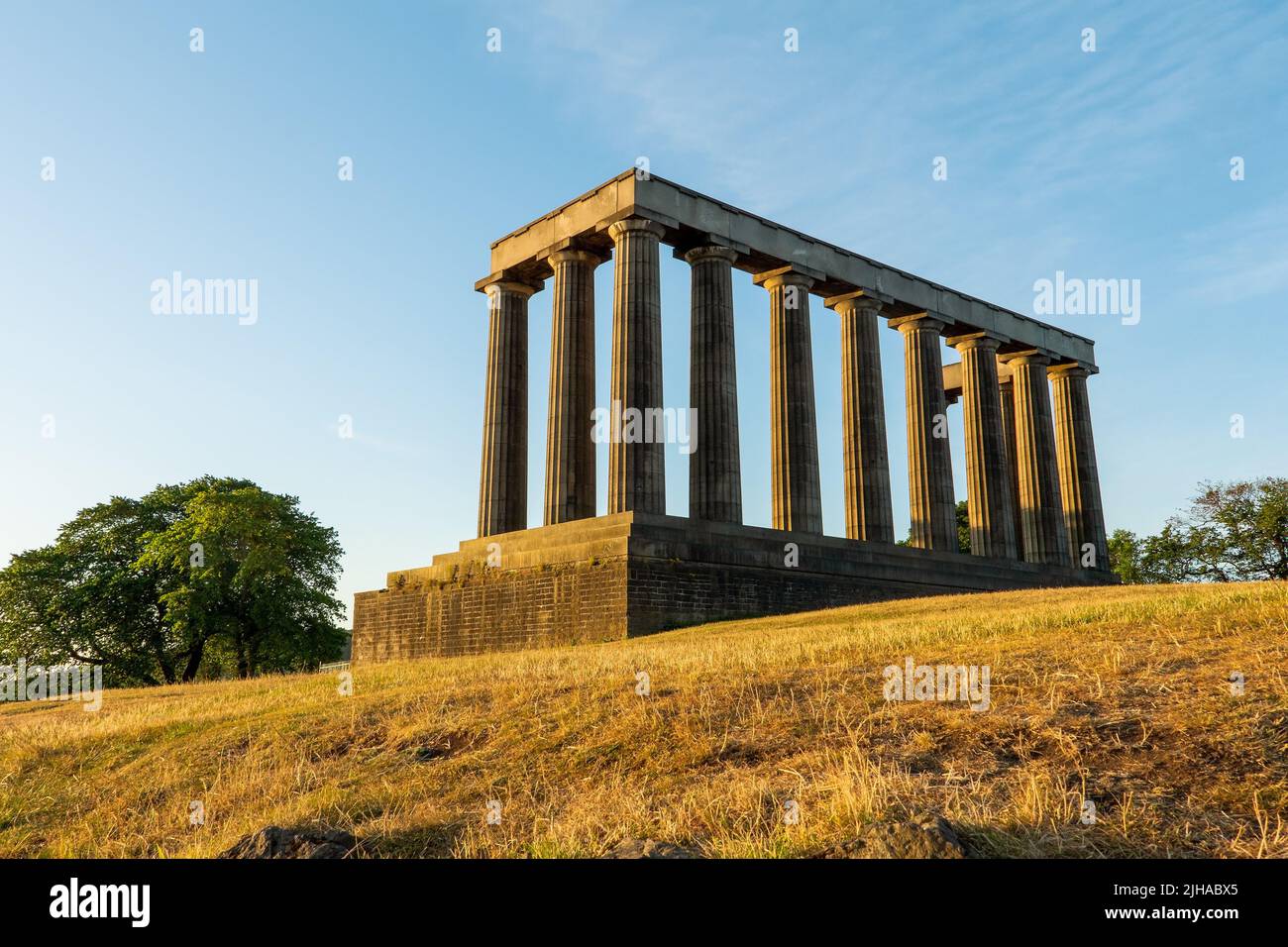Known as Edinburgh's Disgrace, National Monument of Scotland, Calton Hill, Edinburgh, Scotland Stock Photo