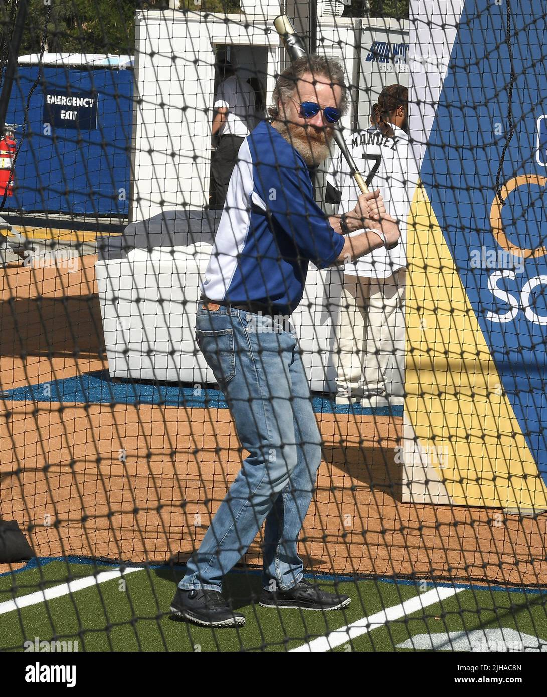 Bryan Cranston at the 2022 MLB AllStar Celebrity Softball Game Media Availability held at the