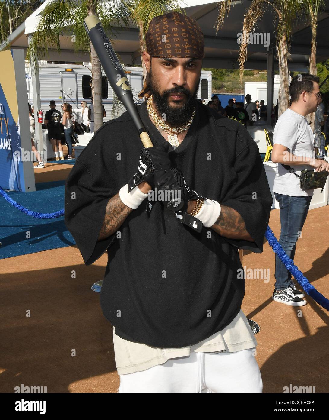 Los Angeles, USA. 16th July, 2022. Jerry Lorenzo at the 2022 MLB All-Star  Celebrity Softball Game Media Availability held at the 76 Station - Dodger  Stadium Parking Lot in Los Angeles, CA