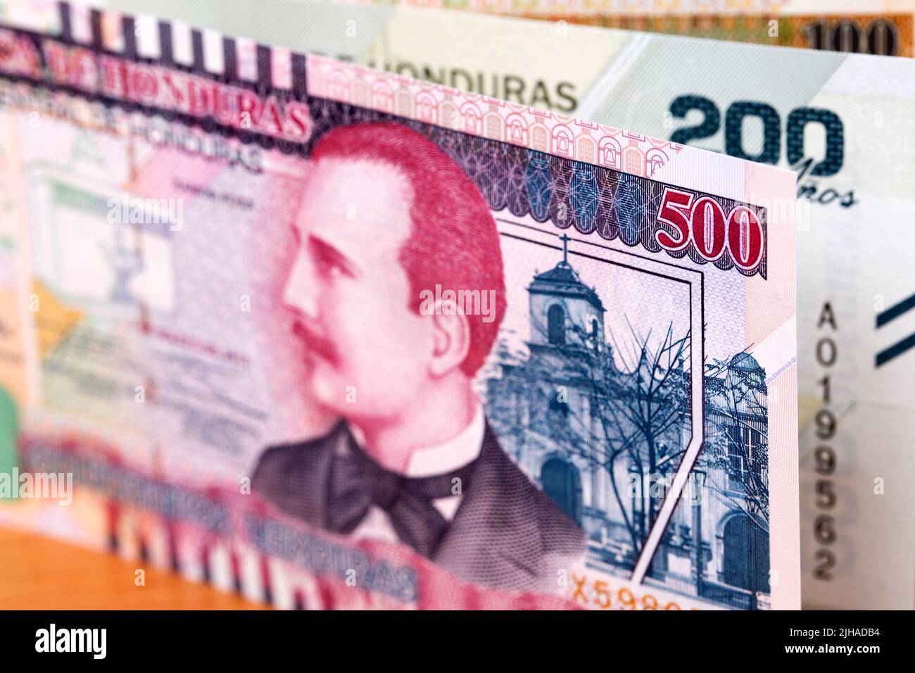 Honduran money - lempira a business background Stock Photo