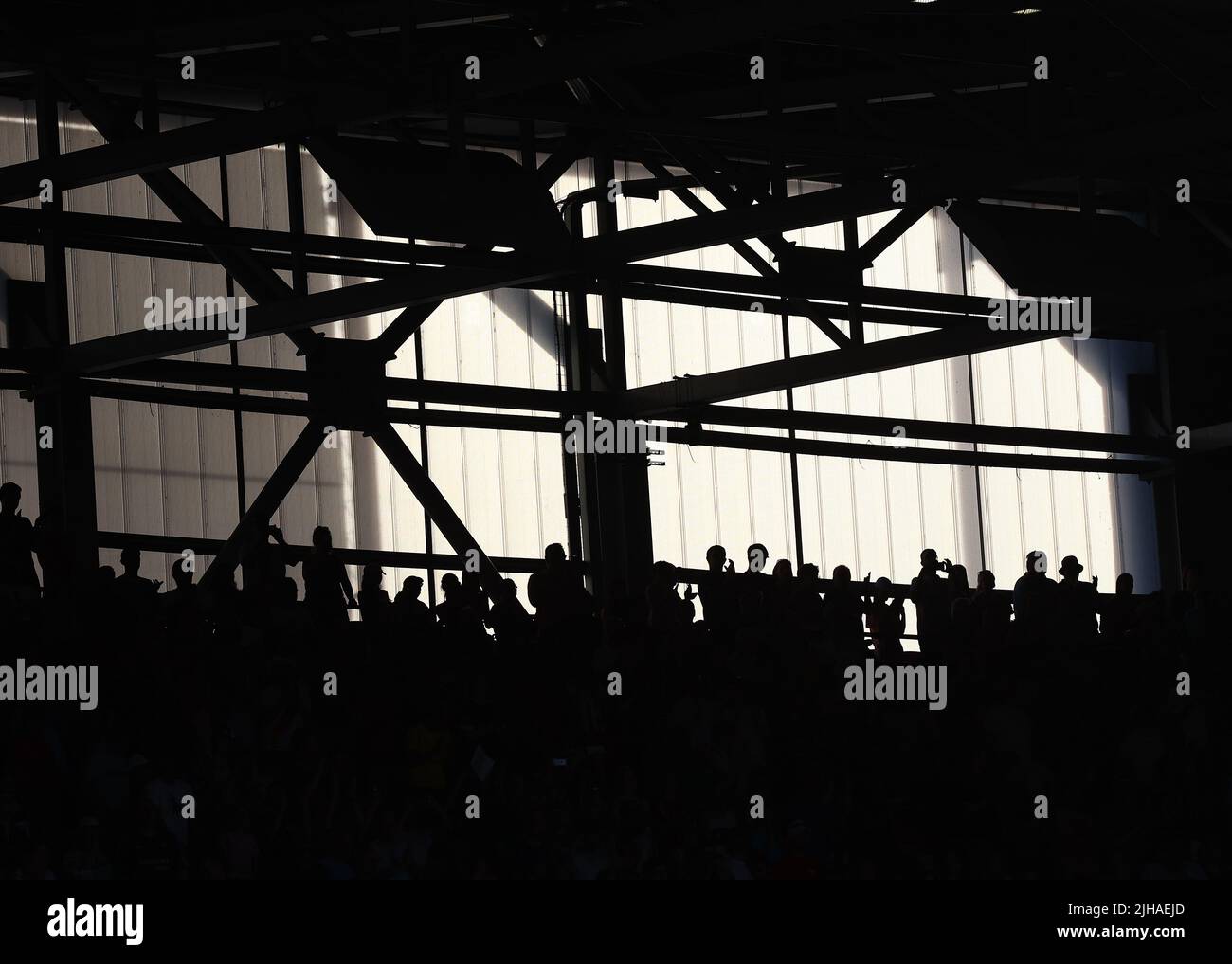 London, UK. 16th July, 2022. Fans during the UEFA Women's European Championship 2022 match at Brentford Community Stadium, London. Picture credit should read: David Klein/Sportimage Credit: Sportimage/Alamy Live News Stock Photo