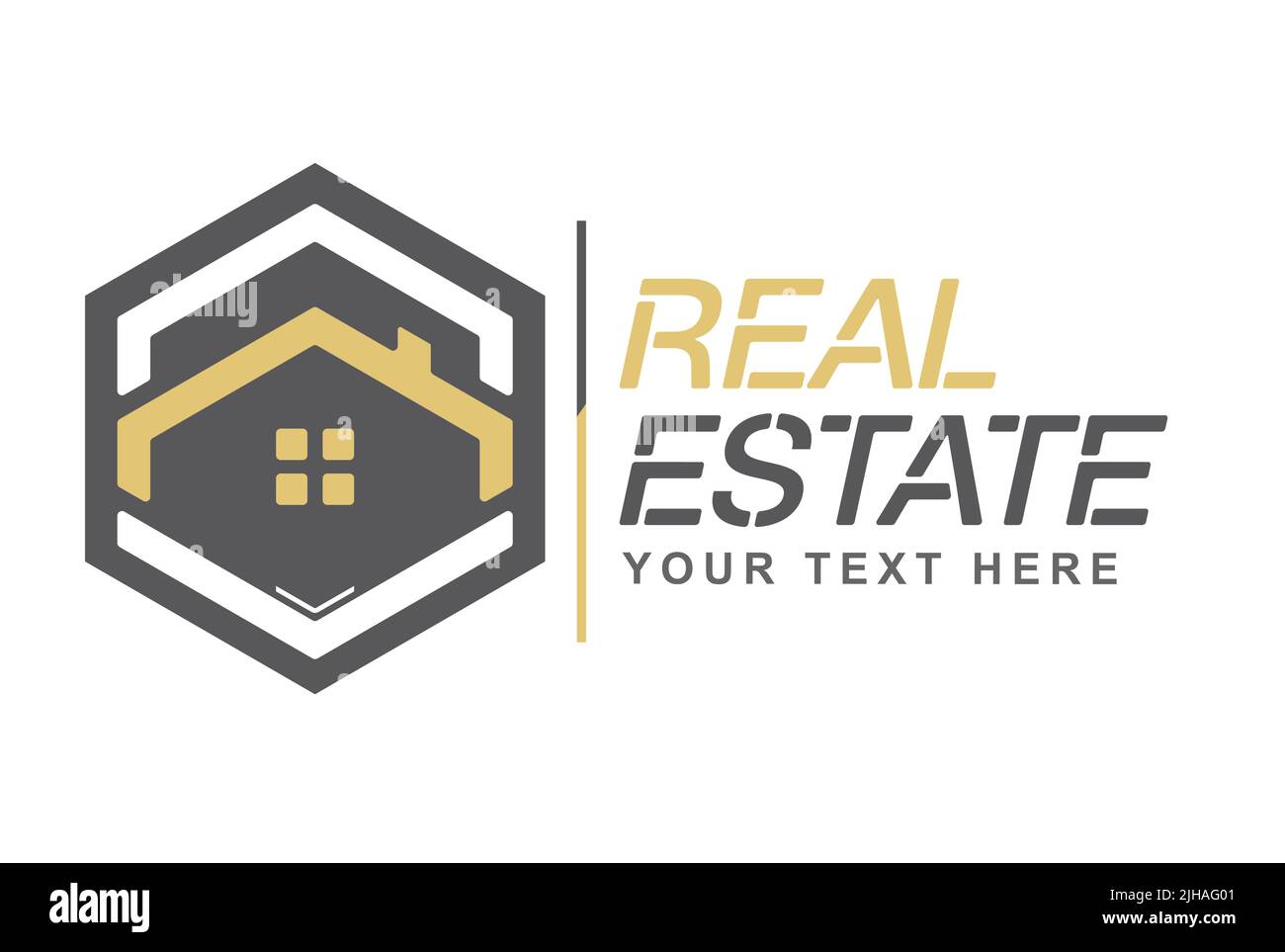 Real Estate. Company logo template. Vector icon of construction, repair, rental, sale and rental
