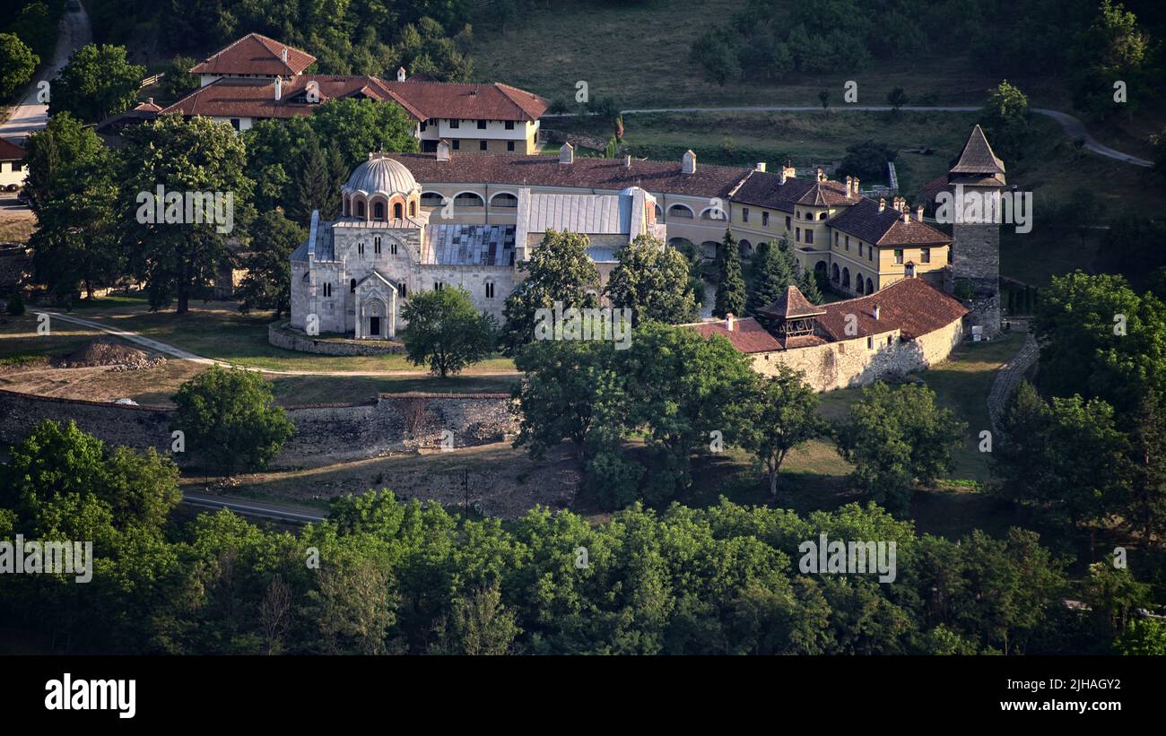 medieval Monastery of Studenica, an Unesco World Heritage Sites of Serbia Stock Photo