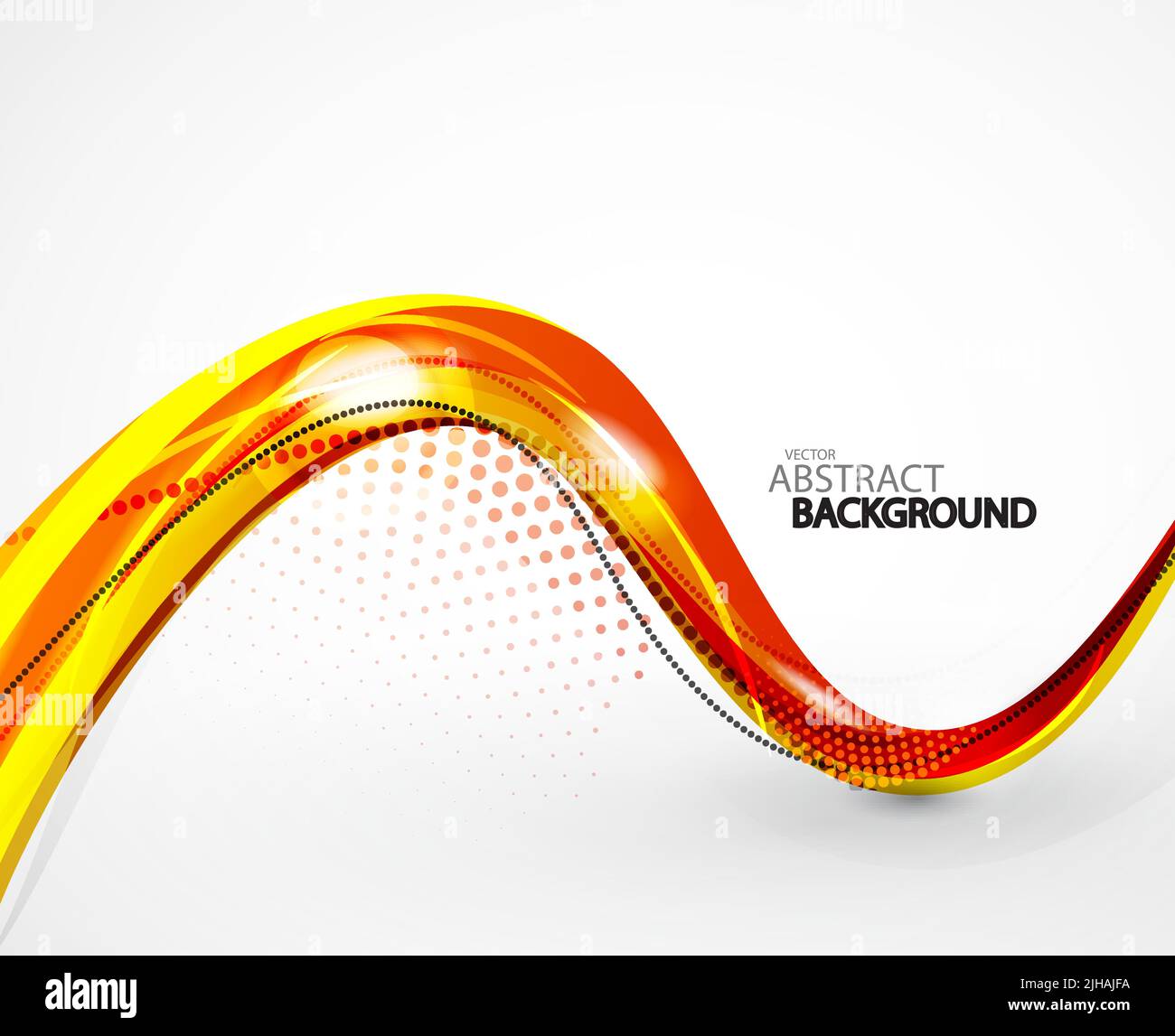 Abstract orange wave vector background Stock Vector Image & Art Alamy