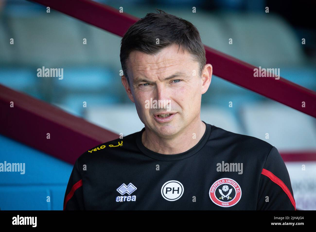 Paul Heckingbottom manager of Sheffield United during the game Stock Photo