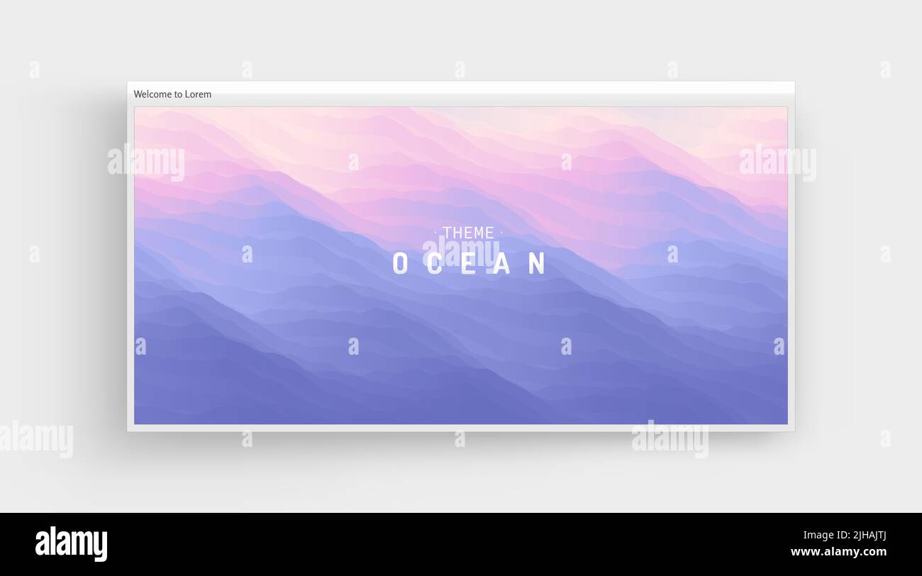 Abstract ocean seascape. Sea surface. Water waves. Nature background ...