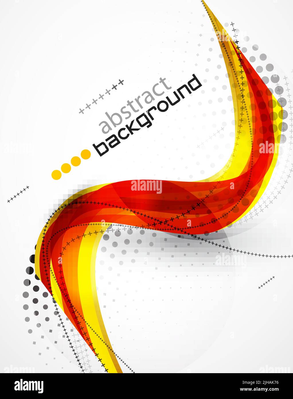 Vector orange wave abstract background Stock Vector Image & Art - Alamy