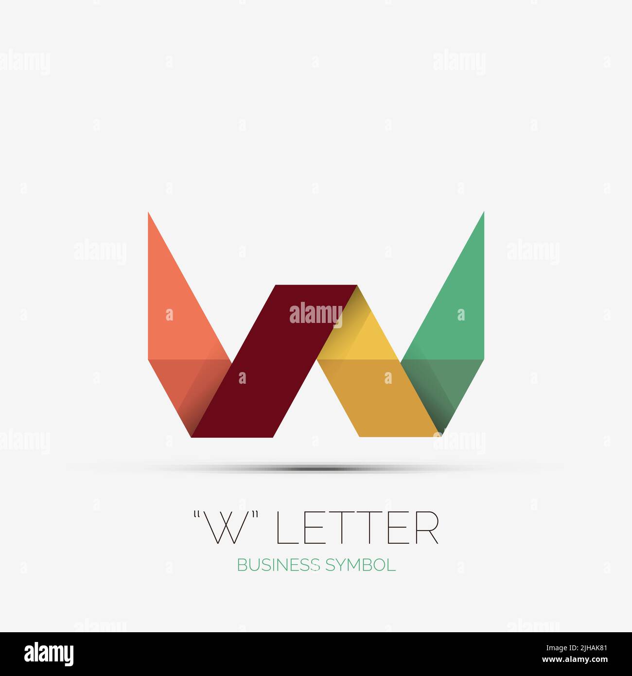 Logo w 3d Stock Vector Images - Alamy