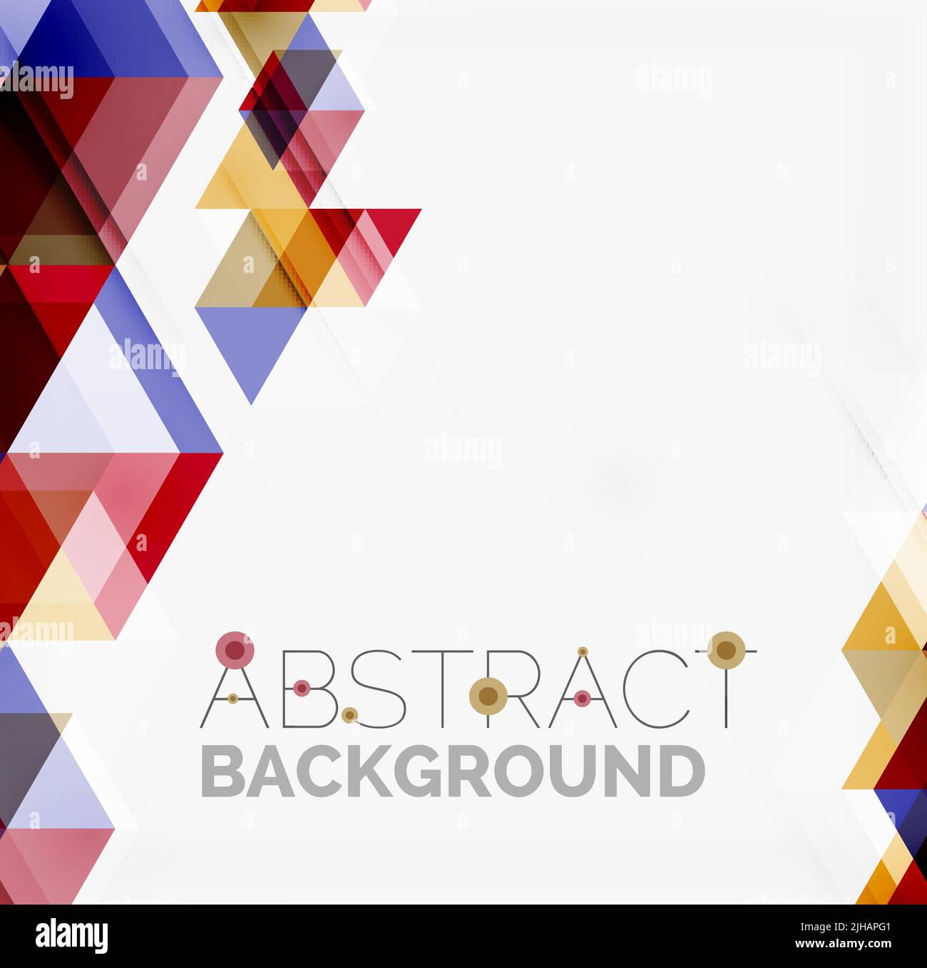 Abstract geometric background. Modern overlapping triangles. Unusual