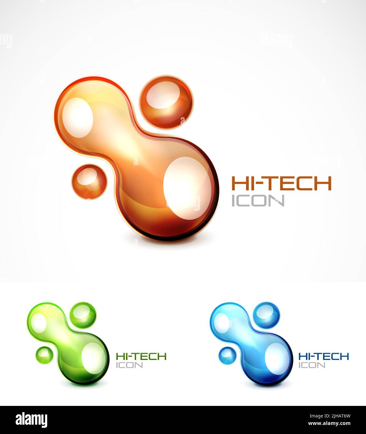 Vector abstract icon design. Splash styled symbol Stock Vector Image ...