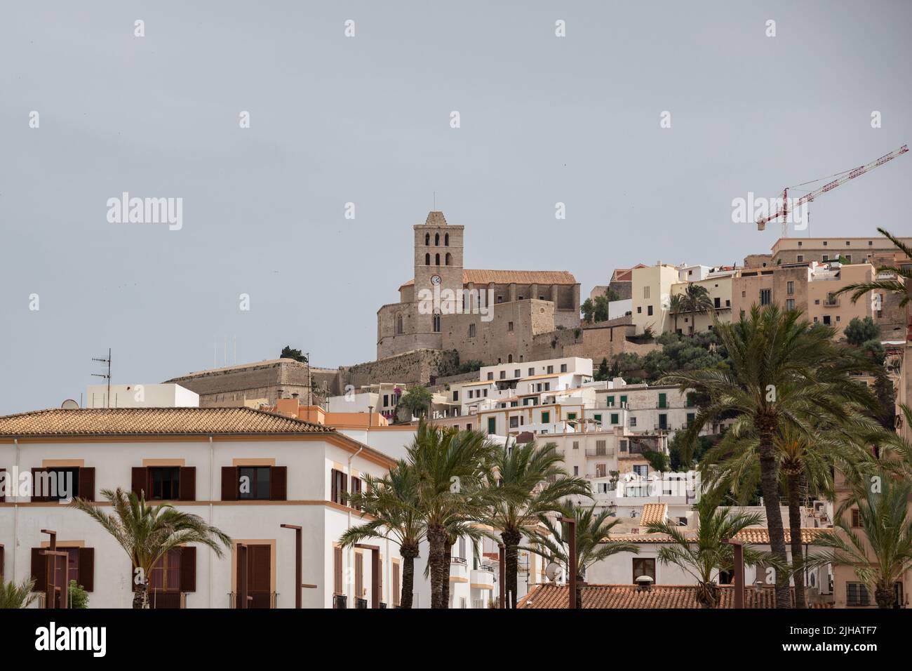 Ibiza Castle, Ibiza Town, Spain. Stock Photo