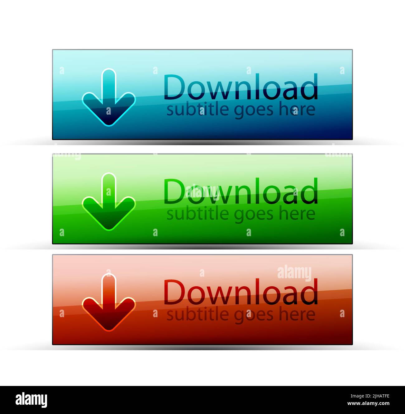 Vector color glossy glass buttons Stock Vector Image & Art - Alamy