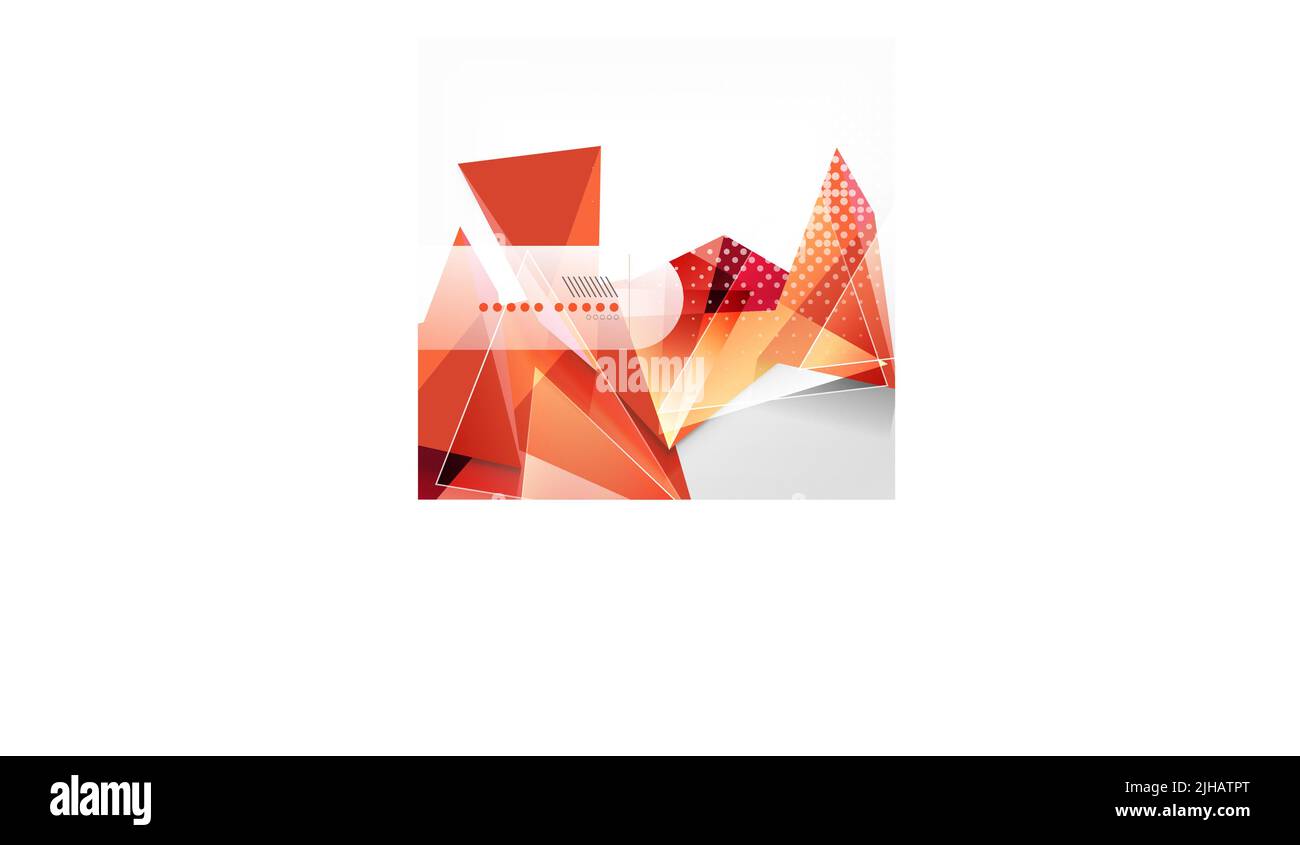 Vector orange triangle geometric shape background Stock Vector Image ...