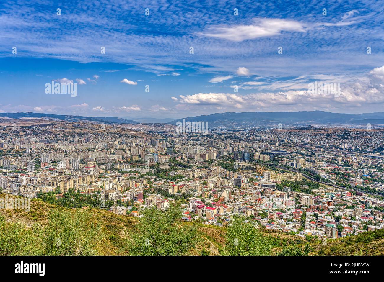 Tbilisi Landmarks, HDR Image Stock Photo