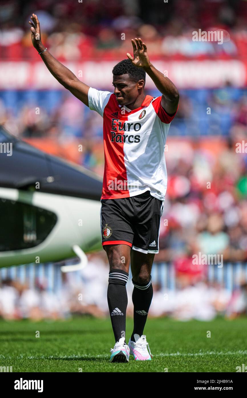 Rotterdam - Javairo Dilrosun of Feyenoord during the Open house Feyenoord  2022 at Stadion Feijenoord De Kuip on 17 July 2022 in Rotterdam,  Netherlands. (Box to Box Pictures/Yannick Verhoeven Stock Photo - Alamy